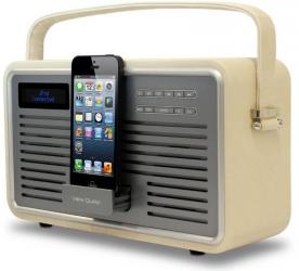 View Quest Retro DAB Radio with Lightning Connector for iPod and iPhone Dock